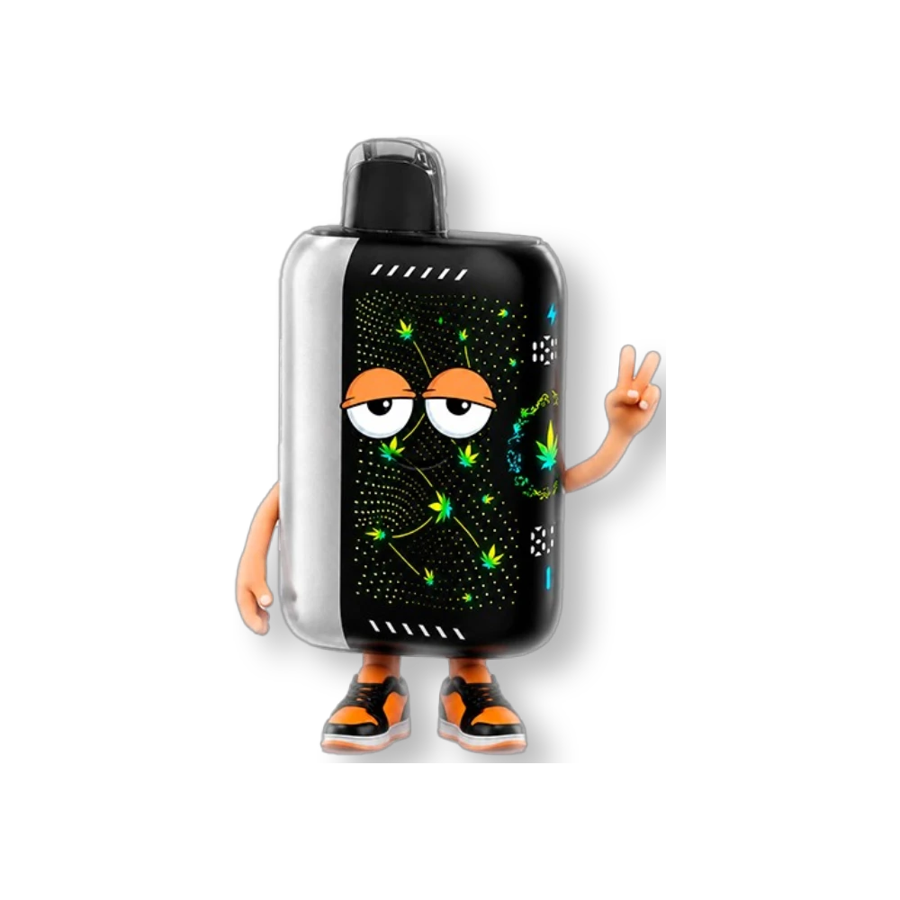 Figura coleccionable naranja Flavor VIP Pulse Platinum 5K con diseño de personaje y zapatillas deportivas