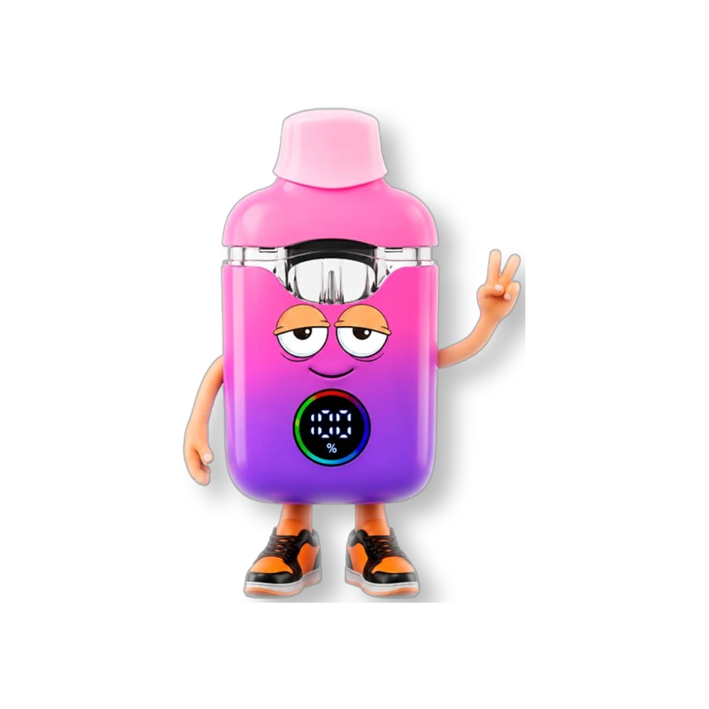 Figura coleccionable naranja de Flavor VIP con diseño de personaje estilo caricatura y zapatillas deportivas
