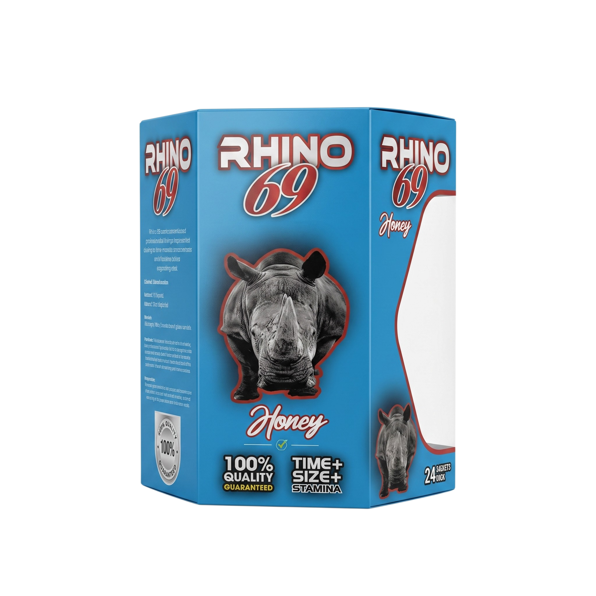 RHINO HONEY BLUE 24pzs
