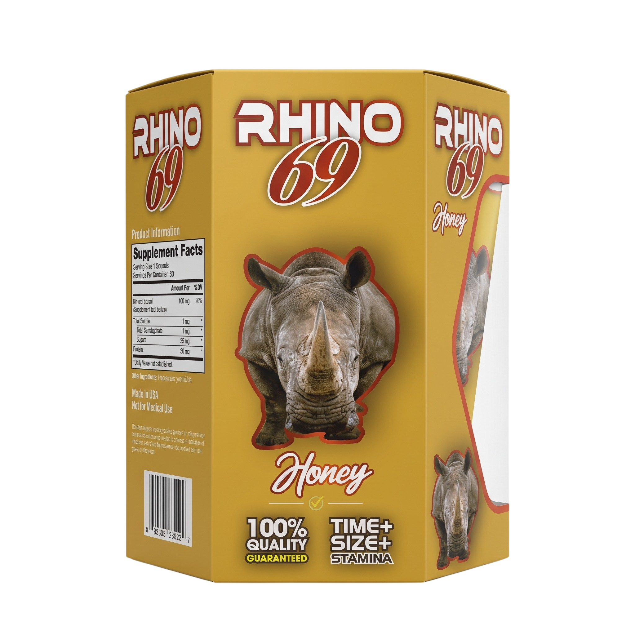 RHINO HONEY GOLD 24pzs